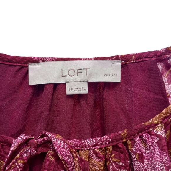 LOFT 3/4 sleeve blouse - Picture 3 of 5